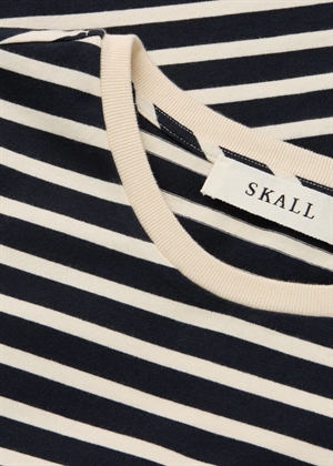 Marron regular tee Navy/Off White Stripe Skall Studio 